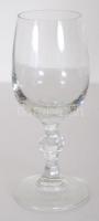 7db  üveg borospohár, hibátlanok, m:14 cm