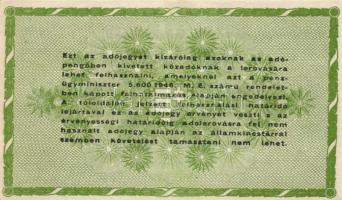 1930. 20P + 100P + 1946. 1.000.000MP + 10.000.000MP + 1.000.000BP "Csili 1975. április 17-30......