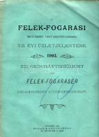1904 A Flek-Fogarasi helyi érdekű vasút Rt. évi jelentése magyar és német nyelven