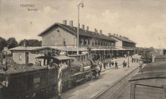 Fehring railway station, MÁV locomotive 628 (fa)