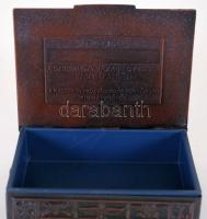 cca 1974 Varsói szerződés összfegyvernemi hadgyakorlat dombornyomott emlékdoboz "A szocialista ...