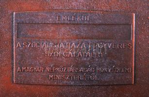 cca 1974 Varsói szerződés összfegyvernemi hadgyakorlat dombornyomott emlékdoboz "A szocialista ...