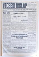 1932 A Vecsési hírlap. Vecsés, Üllő környéke. komplett évfolyama keménykötésben szép állapotban.