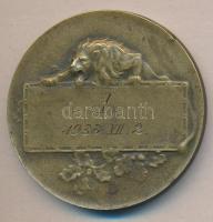 1933. Lövész I. Díj Br díjérem (50mm) szign.: Huguenin T:2