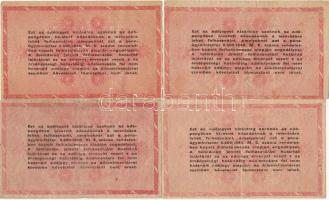 1946. 1000.000Adóp. hatjegyű sorszámmal, vízjeles papíron, fordított címerrel (4x) T:III,III/IV