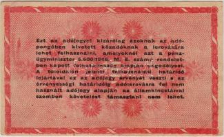1946. 1000.000Adóp. hatjegyű sorszámmal, vízjeles papíron, fordított címerrel T:II
