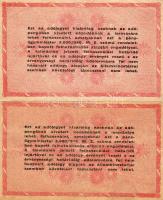 1946. 1000.000Adóp. ötjegyű sorszámmal, vízjeles papíron, fordított címerrel (2x), benne elcsúszás, ...