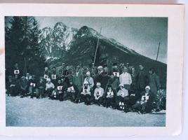 Téli sport Ó-Tátrafüreden, Stary Smokovec leporelló füzet, sok képpel, 16×11 cm