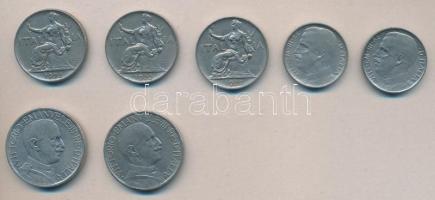 Olaszország 1920-25. 50c (2x) + 1L (3x) + 2L (2x) T:2,2-
Italy 1920-25. 50 centesimi (2x) + 1 Lira (...