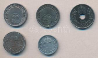 1940-42. 2f Fe + 10f Fe (2x) + 20f Fe + 1944. 2f T:2