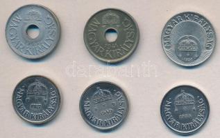 1927. 2f + 1935. 2f + 1940. 2f + 1938. 20f + 1941. 20f Fe + 1943. 20f Fe T:2,2-