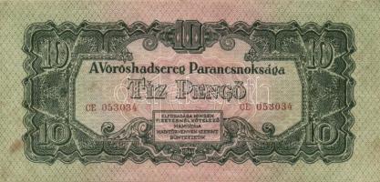 1944. 10P + 20P + 100P "Vöröshadsereg Parancsnoksága" T:II-,III