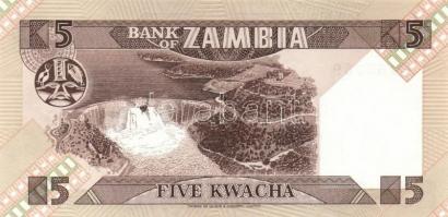 Zambia 5 klf bankjegy T:I
Zambia 5 different banknotes C:Unc