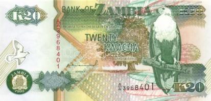 Zambia 5 klf bankjegy T:I
Zambia 5 different banknotes C:Unc