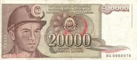 Jugoszlávia 1985-1993. 1000D - 500.0000.000.000D (6klf) T:II,III
Yugoslavia 1985-1993. 1000 Dinara -...