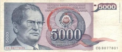 Jugoszlávia 1985-1993. 1000D - 500.0000.000.000D (6klf) T:II,III
Yugoslavia 1985-1993. 1000 Dinara -...