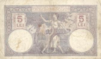 Német Birodalom/Császárság 1908. 100M zöld pecsét és sorszám T:II + Románia 1920. 5L + 1943. 5000L T...