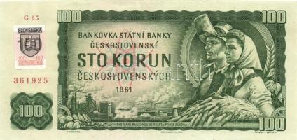 Csehszlovákia 1961-1973. 6klf bankjegy, szlovák bélyeggel is T:II,III
Czechoslovakia 1961-1973. 6 di...