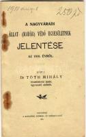 1911 A Nagyváradi Állat (madár) védő Egyesületnek jelentése