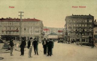 Fiume Adamich square with Grand Hotel Europe