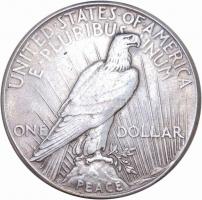 Amerikai Egyesült Államok 1928. 1$ Ag "Peace Dollar" (26.75g) T:3
USA 1928. Peace Dollar A...