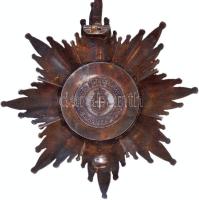 Olaszország 1866- "Olasz Korona Rend Nagy Keresztjének Csillaga" ezüst és aranyozott zomán...