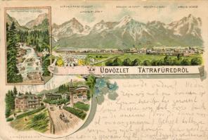 1896! Tátrafüred Litho