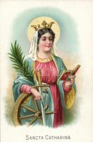 St. Catharina, litho