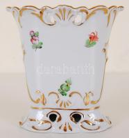 Herendi, kis váza, kézzel festett, jelzett, hibátlan, m: 11 cm