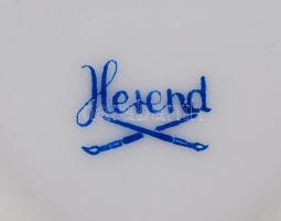 Herendi, mini bonbonier apró rózsával, jelzett, (apró lepattanások a virág szirmán) / Handpainted He...