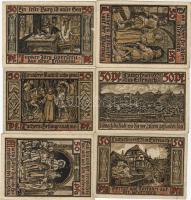 D.Reich 1921. Eisenach "Luther" szükségpénz 6 klf db