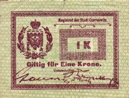 Ausztria (Galícia)/Czernowitz dátum nélkül szükségpénz 1Kr T:II/III