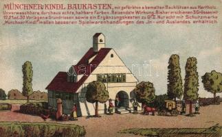 München, Münchner Kindl Baukasten / model house, advertisement