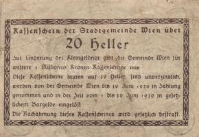 Ausztria 1919-20. 6db különféle városi szükségpénz T:I,III
Austria 1919-20. 6 different city necessi...