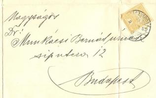 1910 Rosner Ábrahám Szászvárosi rabbi és szabadságharcos halotti értesítője Munkácsi Bernát nyelvész...