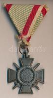 1942. A Tűzkereszt I. fokozata szalaggal, hátlapon 1941-es évszámmal T:2- (szalag sérült) Hungary 1942. Hungarian Fire Cross 1st class, on the back with the year 1941 C:VF (ribbon is damaged)