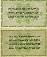 1946. 50.000Adóp. fehér, vízjel nélküli papíron, számozás nélkül, vékony betűkkel, 2 klf színvariáns...