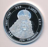 DN "Magyarország Keresztény Királyai / I. Lipót 1657-1705" Ag(0.333) emlékérem, (20g/38,61...