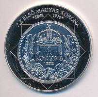 DN "A magyar nemzet pénzérméi - Az első magyar korona 1892-1925." Ag (0,333) emlékérem (15...