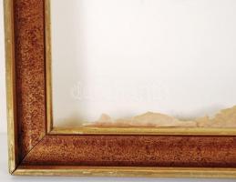 Modern fa képkeret apró lepattanással, belső: 43×60 cm, külső: 48×65 cm