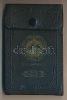 Amerikai Egyesült Államok 1929. "Indiana Harbor Nationan Bank" csekkfüzet tokban kis jegyz...