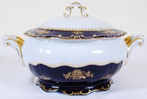 Zsolnay Pompadour étkészlet, összesen: 31 db, jelzett, hibátlan/ Flawless Zsolnay chinaware set for ...