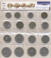 Irán forgalmi sor fóliatokban 16klf érme T:1,2,2- Iran coin set in foil packing 16 different coins C:Unc,XF,VF