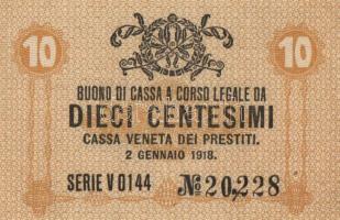 Vegyes tétel, benne 4db klf olasz és 4db klf osztrák szükségpénzzel T:I-III