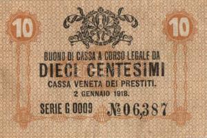 Vegyes tétel, benne 4db klf olasz és 4db klf osztrák szükségpénzzel T:I-III