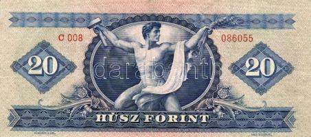 1949. 20Ft erősen lecsúszott nyomat T:II