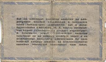 1946. 9db különféle adópengő bankjegy T:I-,II,III