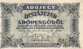 1946. 9db különféle adópengő bankjegy T:I-,II,III