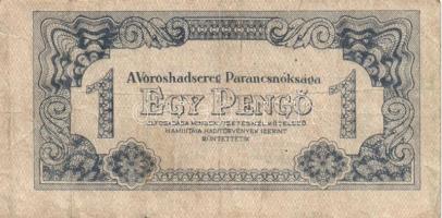 1944. 1P + 5P + 10P + 20P + 50P + 100P "Vöröshadsereg Parancsnoksága" sor T:II,II-,III