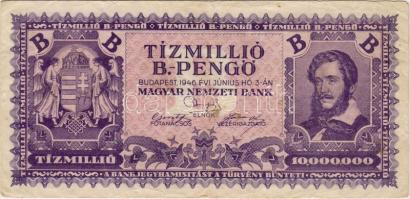 1946. 10.000.000B.-pengő T:II/III